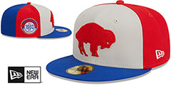 Bills HISTORIC SIDELINE PINWHEEL Fitted Hat by New Era - 2nd View