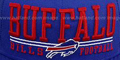 Bills NFL LATERAL SNAPBACK Royal Hat by New Era - 2nd View