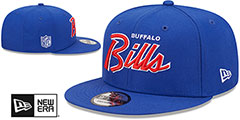 Bills SCRIPT-UP SNAPBACK Royal Hat by New Era - 2nd View