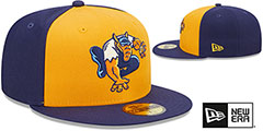 Biscuits MILB MARVEL DEFENDERS Gold-Navy Fitted Hat by New Era - 2nd View