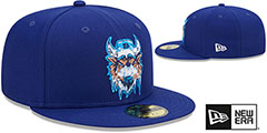 Bisons MILB MARVEL DEFENDERS Royal Fitted Hat by New Era - 2nd View