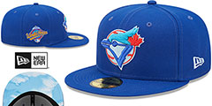 Blue Jays 1993 WS CLOUD-UNDER Royal Fitted Hat by New Era - 2nd View