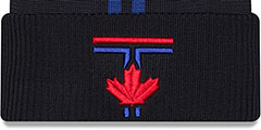 Blue Jays 2024-25 CITY CONNECT Knit Beanie Hat by New Era - 2nd View