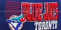 Blue Jays 2T COOP BORDERLINE SNAPBACK Royal-Red Hat by New Era - 2nd View