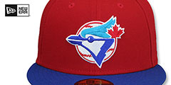 Blue Jays COOPERPACK Red-Royal Fitted Hat by New Era - 2nd View