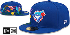 Blue Jays COOPERSTOWN SIDE-BLOOM Royal Fitted Hat by New Era - 2nd View