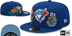 Blue Jays GROOVY Royal Fitted Hat by New Era - 2nd View