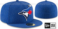 Blue Jays HEATHERED-PIN Royal Fitted Hat by New Era - 2nd View