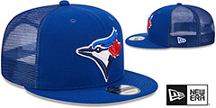 Blue Jays TEAM-BASIC TRUCKER SNAPBACK Royal Hat by New Era - 2nd View