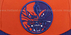 Bobcats ESPN INNER LOCKED Orange-Royal Fitted Hat by New Era - 2nd View