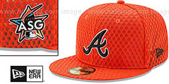 Braves 2017 MLB HOME RUN DERBY Orange Fitted Hat by New Era - 2nd View