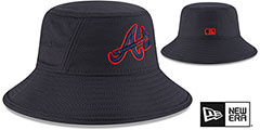 Braves BATTING PRACTICE BUCKET Hat by New Era - 2nd View