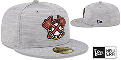 Braves 2023 CLUBHOUSE Heather Grey Fitted Hat by New Era - 2nd View