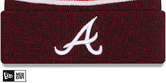 Braves BANNER Knit Beanie Hat by New Era - 2nd View