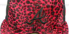 Braves CHEETAH ANIMAL-FUR MESH-BACK Fitted Hat by New Era - 2nd View