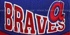 Braves COOP STOKED SNAPBACK Royal-Red Hat by New Era - 2nd View