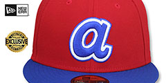 Braves COOPERPACK Red-Royal Fitted Hat by New Era - 2nd View