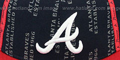 Braves GELLIN Navy-Red Fitted Hat by New Era - 2nd View