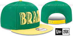 Brazil SPLENDOR SNAPBACK Green-Yellow Hat by New Era - 2nd View