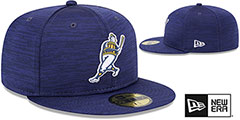 Brewers 2023 CLUBHOUSE Heather Navy Fitted Hat by New Era - 2nd View