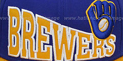 Brewers COOP STOKED SNAPBACK Royal-Gold Hat by New Era - 2nd View