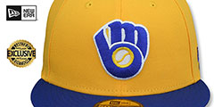 Brewers COOPERPACK Gold-Royal Fitted Hat by New Era - 2nd View