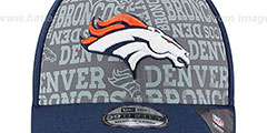 Broncos 2014 NFL ALT DRAFT FLEX Navy Hat by New Era - 2nd View