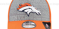 Broncos 2014 NFL DRAFT FLEX Orange Hat by New Era - 2nd View