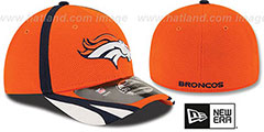 Broncos 2014 NFL TRAINING FLEX Orange Hat by New Era - 2nd View