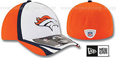 Broncos 2014 NFL TRAINING FLEX White Hat by New Era - 2nd View