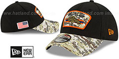 Broncos 2021 SALUTE-TO-SERVICE FLEX Black-Desert Hat by New Era - 2nd View