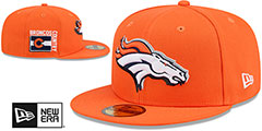 Broncos 2024 NFL DRAFT Orange Fitted Hat by New Era - 2nd View