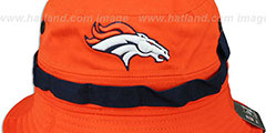 Broncos ADVENTURE Orange Bucket Hat by New Era - 2nd View