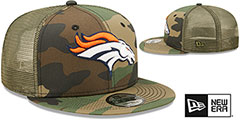 Broncos ARMY CAMO TRUCKER Hat by New Era - 2nd View