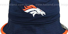 Broncos BASIC-ACTION Navy Bucket Hat by New Era - 2nd View