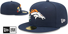 Broncos CROWN CHAMPS Navy Fitted Hat by New Era - 2nd View