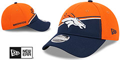 Broncos DASHMARK SIDELINE SNAPBACK Orange-Navy Hat by New Era - 2nd View