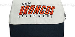 Broncos EQUIPMENT-FLEX White-Navy Hat by Reebok - 2nd View