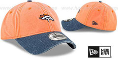 Broncos GW RUGGED CANVAS STRAPBACK Orange-Navy Hat by New Era - 2nd View