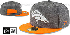 Broncos HOME ONFIELD STADIUM Charcoal-Orange Fitted Hat by New Era - 2nd View