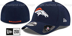 Broncos NFL 3X SUPER BOWL CHAMPS FLEX Navy Hat by New Era - 2nd View