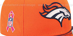 Broncos NFL BCA Orange-Navy Fitted Hat by New Era - 2nd View