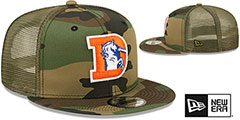 Broncos THROWBACK ARMY CAMO TRUCKER Hat by New Era - 2nd View