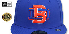 Broncos THROWBACK NFL LIGATURE Royal Fitted Hat by New Era - 2nd View