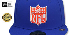 Broncos THROWBACK NFL SHIELD-BASIC Royal Fitted Hat by New Era - 2nd View