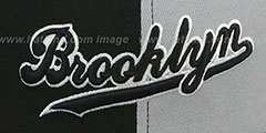 Brooklyn PINWHEEL-CITY Black-Grey-White Fitted Hat by New Era - 2nd View