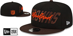 Browns 2022 NFL DRAFT SNAPBACK Black-Brown Hat by New Era - 2nd View