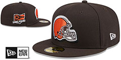 Browns 2024 NFL DRAFT Brown Fitted Hat by New Era - 2nd View