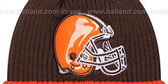 Browns CHILLER FILLER BEANIE Brown-Orange by New Era - 2nd View