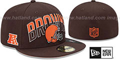 Browns NFL 2013 DRAFT Brown 59FIFTY Fitted Hat by New Era - 2nd View